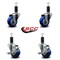 Service Caster 3'' Blue Poly Wheel Swivel 1-1/4'' Expanding Stem Caster Set 2 Brakes, 4PK SCC-EX20S314-PPUB-BLUE-2-TLB-2-114 - alternate 3